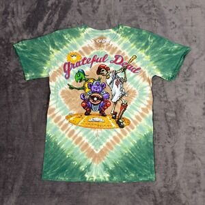 Vintage Style Liquid Blue Grateful Dead Steal Your Base TieDye Shirt Mens Medium